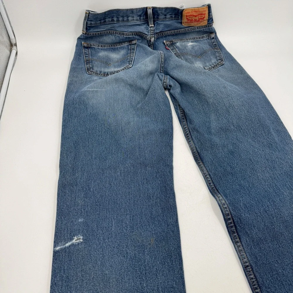 Levi's 550 Mens Jeans Medium Wash Button Fly‎ Straight Leg 33x34